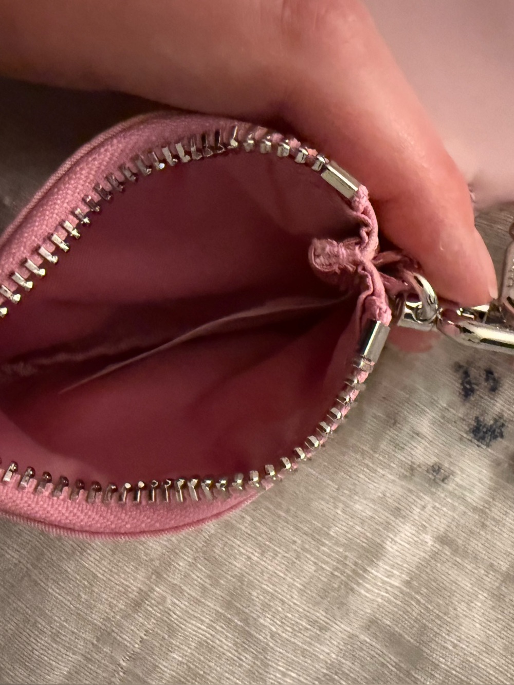 Lululemon Dual Pouch Wristlet Pink Frosting/Blissful Pink - Picture 3 of 4